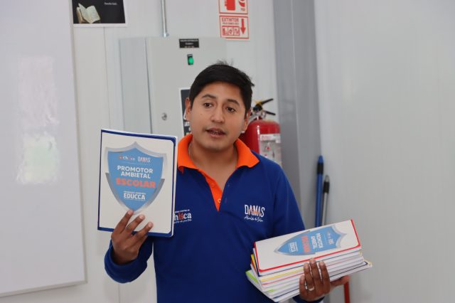 PROGRAMA EDUCCA DE CHILCA CAPACITA BRIGADISTAS ESCOLARES AMBIENTALES
